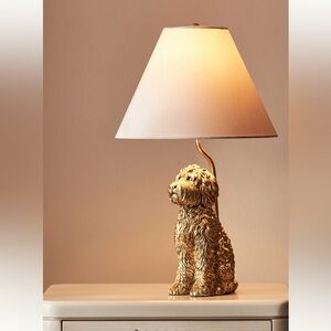Anthropologie The Icon Table Lamp: Dog Edition- Doodle